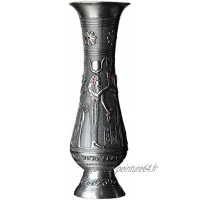 Ertyuk-Decor Statues Sculptures Objets Décoratives  Vintage Vase en Métal Ancien Égyptien Rétro Créatif Vase Décoratif Accueil Artisanat en Métal Relief Art Décoration