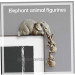 Collection Elephant animaux Figurines Elephant Set Sculpture de 3 résine éléphant ornement pour Décoration de table