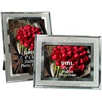 Brand – Umi Lot de 2 Cadre Photo en Verre 15x20cm Cadre Photo Plexiglas à Poser Finition Brillante