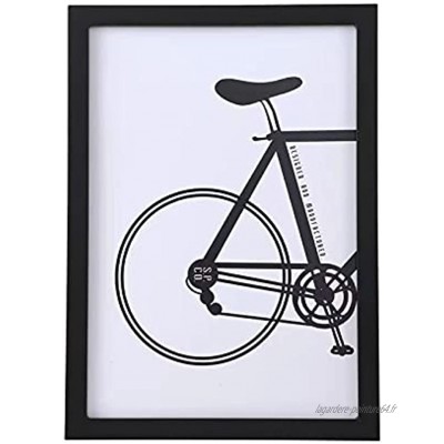 Cadre photo A4 20x30 cadre en bois avec verre acrylique incassable idéal pour les collages portraits et certificats dans la nature noir 20 x 30 cm