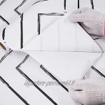 Papier Adhesif pour Meuble Ligne 45cm X 3m Papier Peint Stickers Rouleau Decoratif Autocollants Cuisine Mural Salle de Bain Étanche Comptoir Mur Table Vinyle Film…