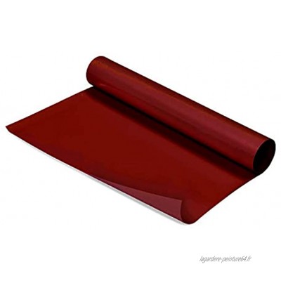 Rouleau Adhésif Papier Peint Autocollant Rouge Pourpre Brillant Laize 40 cm x 4 m Vinyl Décoratif Adhésif pour Meuble