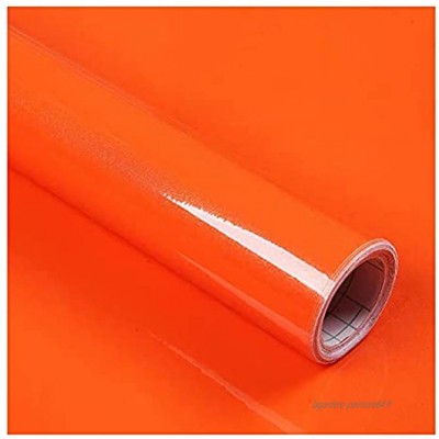 WDSHB Film adhésif décoratif Vinyle Autocollants Meuble Autocollant Amovible Peel and Stick Stickers pour Mur Porte Meubles Size:60cm*10m,Color:Orange nacré