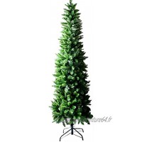 TongN Sapin de Noël artificiel réaliste en PVC ultra fin convient pour une décoration de Noël haut de gamme à l'intérieur et à l'extérieur couleur : vert moyen taille : 210 cm