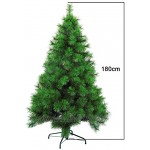 Wohaga Sapin Artificiel de Noël réaliste y Compris Support d'arbre en Plastique Vert métallique avec système de Pliage Taille:180cm