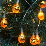 Ninevi Citrouille Chaîne Lumineuse,Guirlande de citrouille pour Halloween 3 m 20 LED ,Halloween Decoration,pour DIY Fête d'halloween