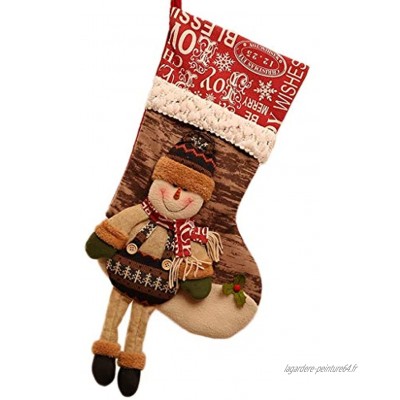 décoration de Noël Noël Chaussettes Enfants Cadeau Sac de Noël Décorations Cadeau Vieillard Bonhomme de Neige Candy Bag Décoration Color : B Size : 60 * 25 * 30cm