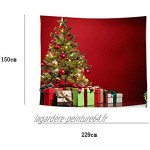décoration de Noël,Tapisserie,Noël Salon Tissu Tapisserie,Fond Mur de Fond en Tissu Color : L