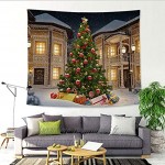 décoration de Noël,Tapisserie,Noël Salon Tissu Tapisserie,Fond Mur de Fond en Tissu Color : L