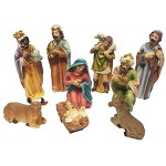 Générique 9 Figurines de Crèche de Noël Nativité Santons de Noël réalistes