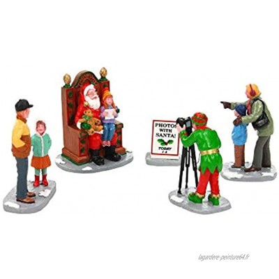 Lemax Figurines Photos avec Père Noël