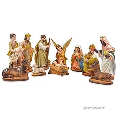 Unbekannt Riffelmacher 78301 Lot de 11 Figurines de crèche en polyrésine Multicolore 8-11 cm