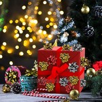 Ulikey Nœuds de Noël 30Pcs Noeud d’Emballage Cadeau Ruban Décoratif Set Archets à Cadeau Métallique de Noël Assortiment de Nœuds de Ruban pour Noël Mariage Fête Anniversaire Cadeau A