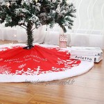 Promise Babe 122cm Jupe de Sapin de Noël Décorations d'arbre de Noël Tapis Couvre Pied Sapin Noel pour Fête de Noël Décoration