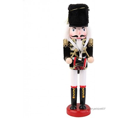 IPOTCH Figurine Casse-Noisette en Bois de 30cm Décoration Jouet pour Noël