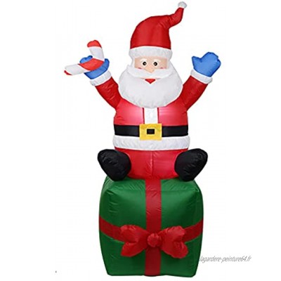 LOVOICE Gonflables Père Noël Décorations Gonflables De Noël Exploser Le Père Noël pour L'arrière-Cour Décor De Jardin