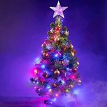 WNRGD Noël Arbre Topper Noël LED Arbre Topper Lumière,Pentagramme Noël à Piles Étoile de Sapin de Noël Etoile de Noel LED Arbre Topper pour Décoration d'arbre de Noël,2,30 Lights