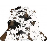 Imqoq Tapis imprimé imitation peau de vache antidérapant 110 x 75 cm