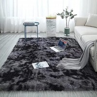 Tapis moelleux au sol moelleux moelleux tapis épais tapis de salon de style moderne résistant à la tache de salon