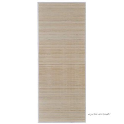 vidaXL Tapis en Bambou 160x230 cm Naturel Carpette en Bambou Décor de Salon