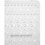 Ridder 683010-350 Playa Tapis Antidérapant pour Baignoire Caoutchouc Synthétique Blanc 38 x 80 cm