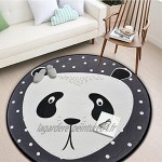 BOI Tapis de jeu rond pour chambre d'enfant 99 cm tapis de jeu antidérapant pour bébé décoration de chambre panda