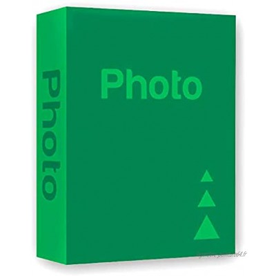 Album photo 402 pochettes pour photos 11 x 16 10 x 15 cm 6 x 4 avec mémos pochette pour négatifs poche pour CD DVD couvertures modernes 6 couleurs vives au choix Vert 10 x 15 402