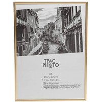 The Photo Album Company Cadre photo format A3 - 30 x 42 cm Noir A3MARGLD vitre en plexiglas Doré