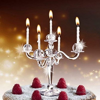 Hoobbe Bling Chandelier pour gâteau avec bougies