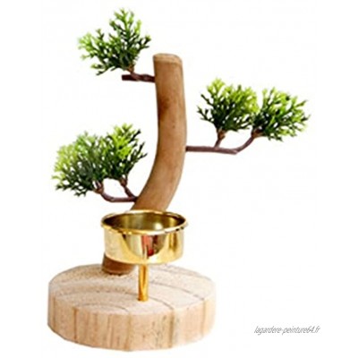 TYEHH Style pastoral faux arbre en pot de bonsaï bonsaï bouge de bougie bougie tasse de style nordique décoration maison Color : As Shown