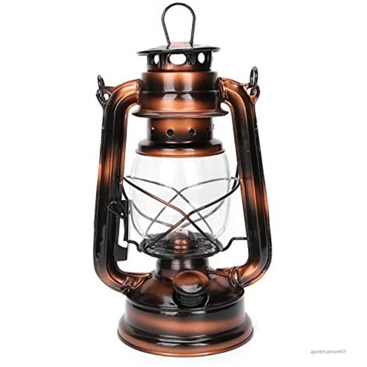 Kudoo Lampe à Pétrole Vintage Lampes à Huile Rétro pour Intérieur et Extérieur Lampe à Huile Suspendue pour Lanterne à Huile pour Camping Randonnée Randonnée d'urgence