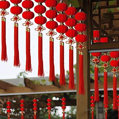 Lot de 30 mini lanternes chinoises traditionnelles à suspendre pour festival