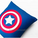 LolaPix Coussin Superhero personnalisé avec nom. Cadeau Geek. Divers modèles à Choisir. Captain America