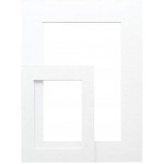 Deknudt SP10913X18 10,0x15,0 Passe-Partout Extra Blanc avec découpe Carton et Papier 15