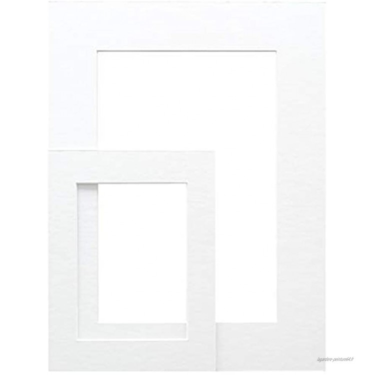 Deknudt SP10913X18 10,0x15,0 Passe-Partout Extra Blanc avec découpe Carton et Papier 15