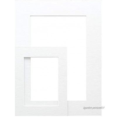 Deknudt SP10920X20_13,0x13,0 Passe-Partout Extra Blanc avec découpe Carton et Papier