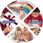 Kaxofang Kit de Crochet de Verrouillage Kits de Fil de Crochet Bricolage Tapis d'amoureux de Cygne de 20,4 X 14,9 Pouces Faisant de L'Artisanat pour Les Enfants Adultes et DéButants