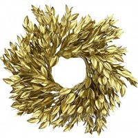 Couronne de laurier artificielle 30 cm couronne de bougies couronne de porte couronne de table couronne décorative doré